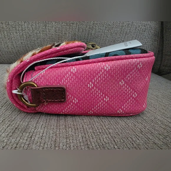 Kurt Geiger Wild Animal Print Leather & Calf Hair Shoulder Bag - New With Tags - Picture 4 of 15